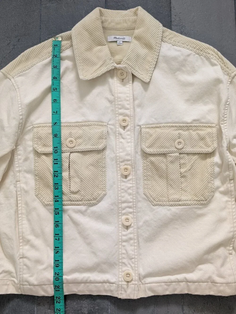 NWOT Madewell Chino Boxy Shirt Jacket - Picture 8 of 13